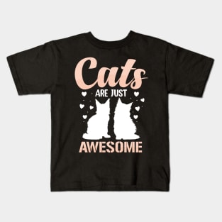 Cats Are Just Awesome Kids T-Shirt